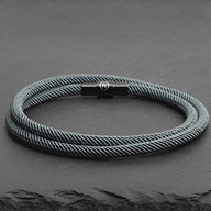 Reed - 4mm doube-layer Milan rope bracelet in moss green