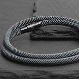 Reed - 4mm doube-layer Milan rope bracelet in moss green