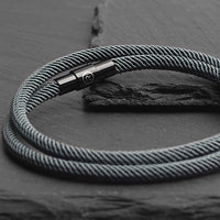 Reed - 4mm doube-layer Milan rope bracelet in moss green
