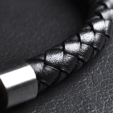 Roman — Leather Bracelet with Yellow Tiger Eye
