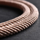 Ronan - 4mm doube-layer Milan rope bracelet in light brown