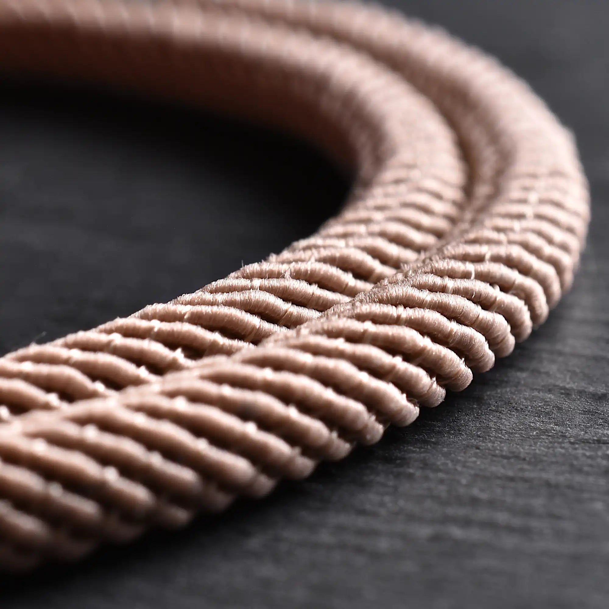 Ronan - 4mm doube-layer Milan rope bracelet in light brown