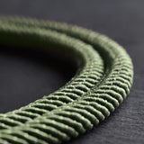 Rowen - 4mm doube-layer Milan rope bracelet in moss green