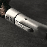 Sepia - 6mm Nappa leather bracelet in dark brown