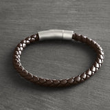 Sepia - 6mm Nappa leather bracelet in dark brown