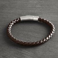 Sepia - 6mm Nappa leather bracelet in dark brown