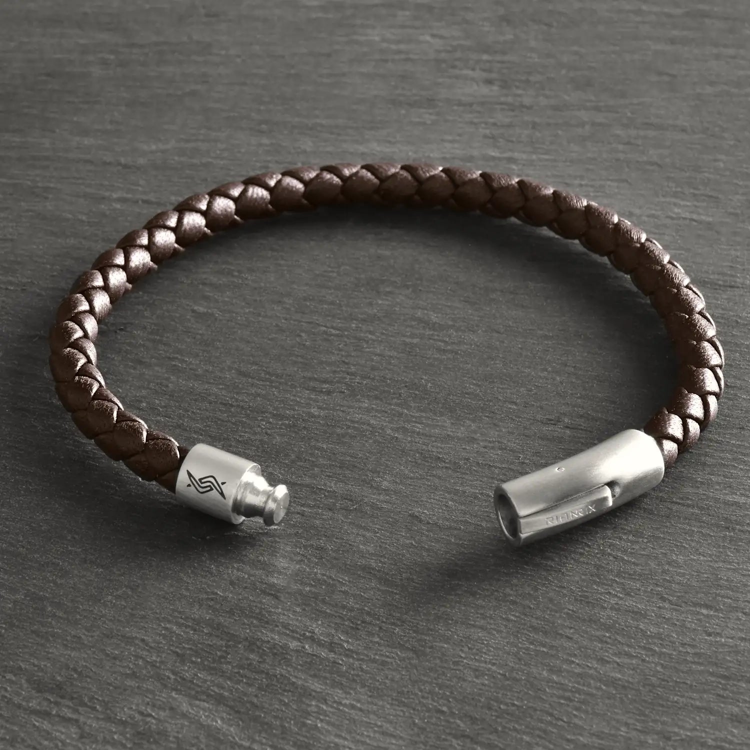 Sepia - 6mm Nappa leather bracelet in dark brown