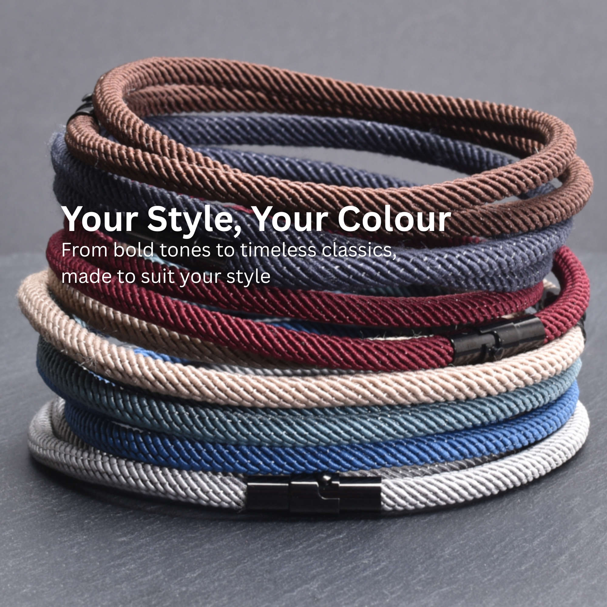 Ronan - 4mm doube-layer Milan rope bracelet in light brown