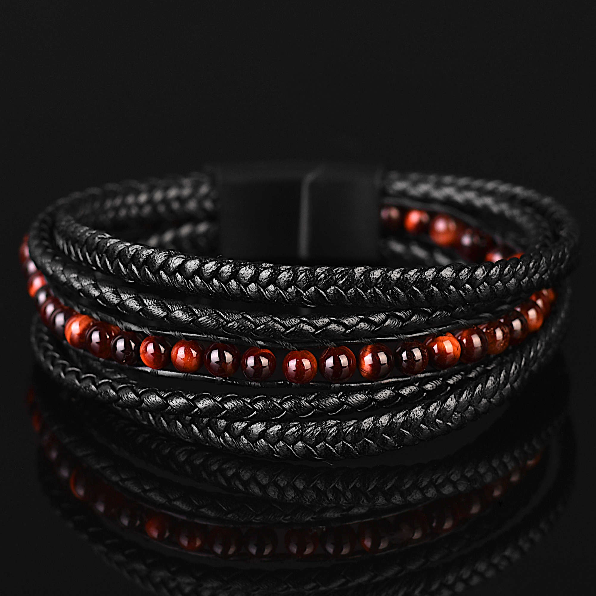 The Axton Set – Men’s Bracelet Bundle (Triple Leather)